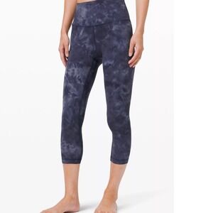Lululemon Align Crop Leggings Tie Dye High‎ Rise Yoga Pants Size  20